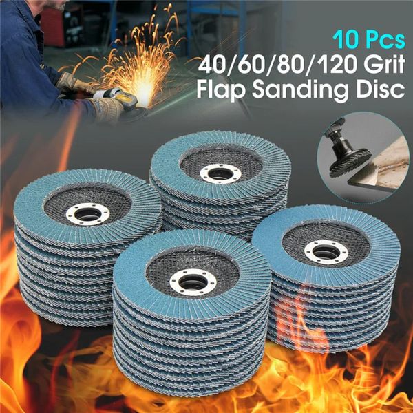 Bulk Office Supplies Wholesale Finishing Products 10Pcs 5 125Mm school Angle Grinder Sanding Discs 40/60/80/120 Grit Grinding Wheel Flap Metal Plastic Wood Re 4