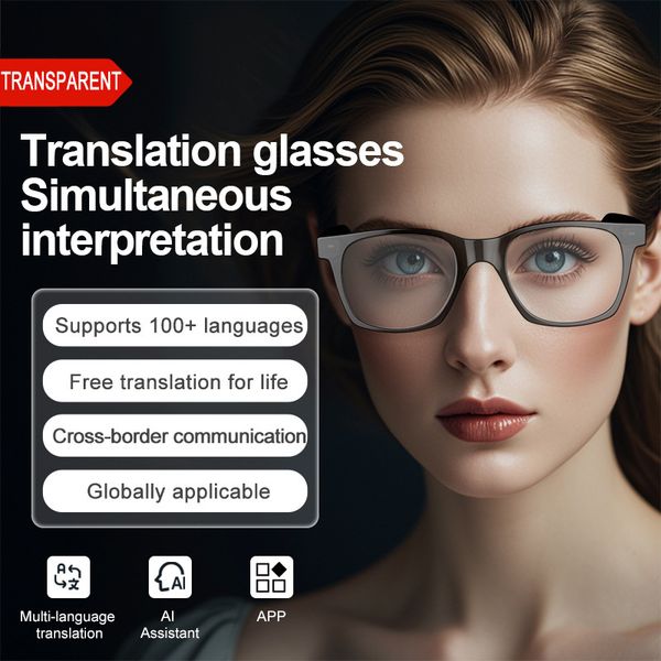 2026 New AI Multi Functional Photography Video Real Time Translation Mens Sunglasses Sunglasses For Women Oval Frame Designer Sunglasses