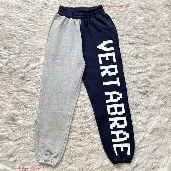 Real Photos Men's Pants Grey Blue Print Men And Women Pants 2026Ss Designer Sweatpants Comfortable Size S-Xl
