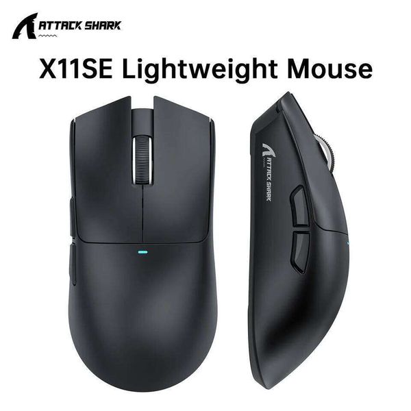 ATTACK SHARK X11 SE Wireless Gaming Mouse 22000 DPI,PixArt PAW3311 Sensor,BT/2.4G/Wired,59g Lightweight,2000W Clicks W260519