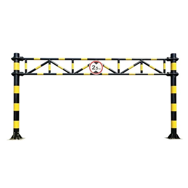 Custom Adjustable Height Limiter High Reflective Warning Design Vehicle Height Protection Frame for Factory and Park Areas