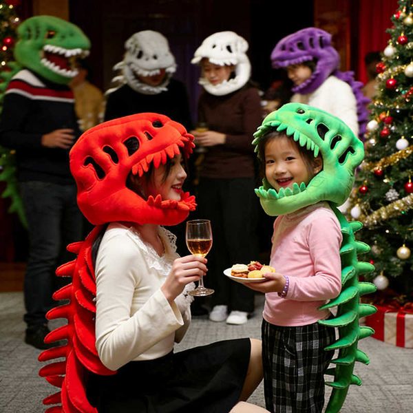 New funny Chinese dinosaur skeleton headgear exoskeleton funny toy full of Spring Festival atmosphereL2605202BX5