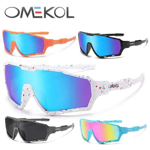 OMEKOL New UV400 Cycling Sunglasses Men Women Softball Fishing Hiking Running Eyewear Outdoor Goggles Baseball Sport Sun Glasses Z260520NZTD