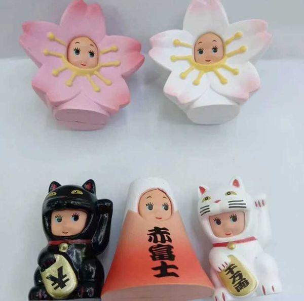 Spot-Changing CHIbi Doll Blind Box Cat Mount Fuji Cherry Blossom KAWaii Mini Action Figure Desktop Decor Birthday Gifts Z260520