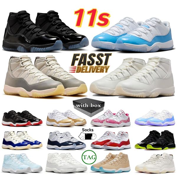 With box J11 Basketball shoes 11s Mens Trainers Gamma Blue Tokyo Pearl Mother's Day University Blue Legend Cool Grey Cherry Athleisure Sport Sneakers for mens women