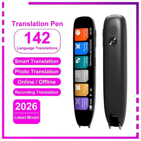 S65 Pro Smart Voice Translator 142 Languages WIFI Scan Photo Translation Pen Scanning Translation Pen For Business Travel Abroad Z260519