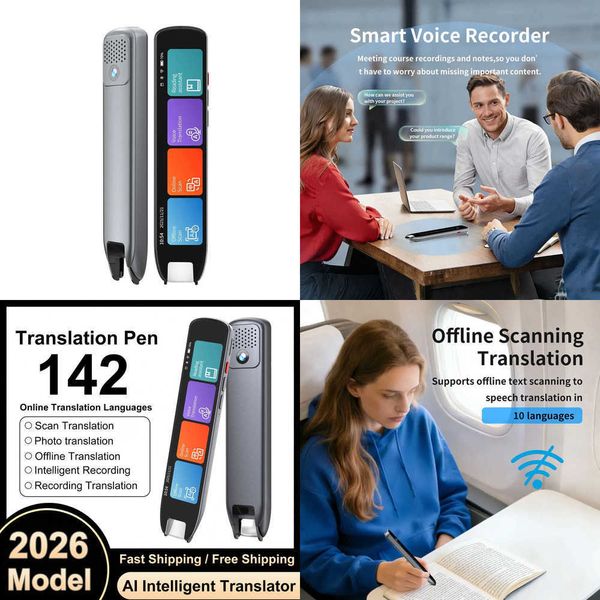 Translation Pen Scanner Reading Pen 142 Language Translation Text Speech Smart Recording Pen Voice Offline Translator For Travel Z260519