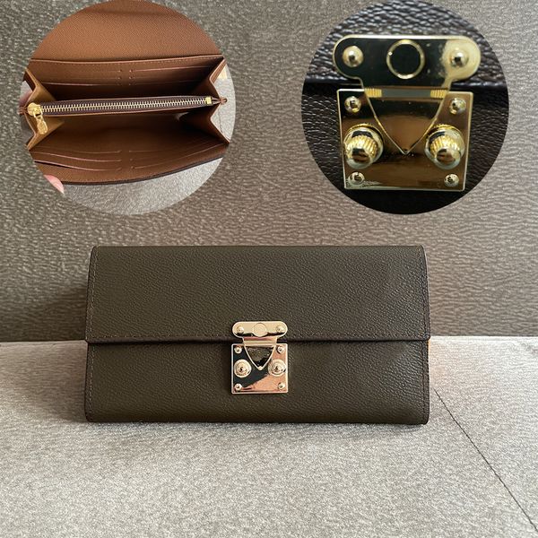Wallet Card Holder Woman Gold Lock Purse Card Holders Ladie…