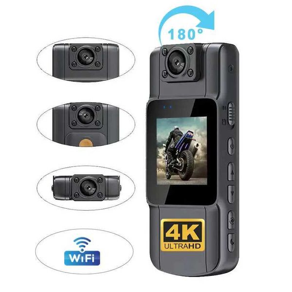 4K HD WiFi Mini Camera Portable Digital Video Recorder Cycling BodyCam Infrared Night Vision Police Camera Small Bike Camcorder T260521
