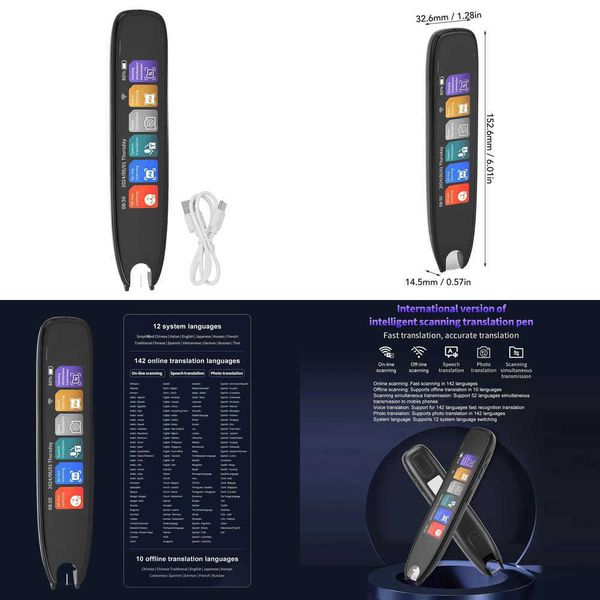 Scan Reader Pen Language Translator Online 142 Languages Digital Smart Voice WiFi Scanning Translation Device Digital Reader Pen Z260519