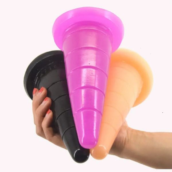 2026 New Large Cone Shape adult toys Suction Butt Plug Sex Adult Toys Toys For Woman Adult Products Anal Groove Sexo Bdsm Bondage S1031 100 722 1 013