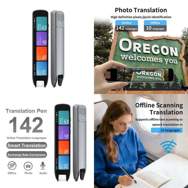 Translation Pen Real Time Intelligent Offline Scanning Point Reading Learning Smart Voice Photo Translator Device Recording Pen Z260519