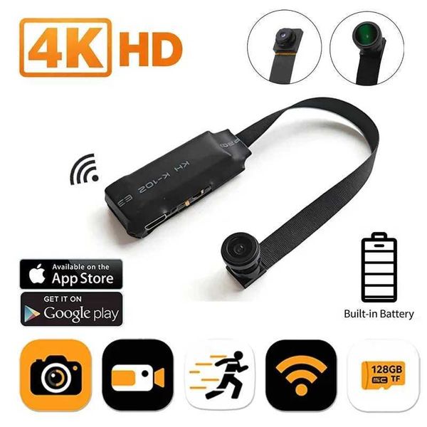 4K HD Mini WiFi Camera - Remote Viewing Motion Detection DIY Home Nanny Style Surveillance Cam T260521
