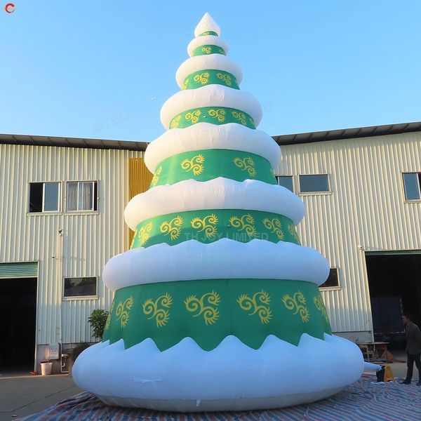 10mH (33ft) with blower Free Door Ship Outdoor Activities commercial LED lighting giant inflatable Christmas Tree Air Balloon Model