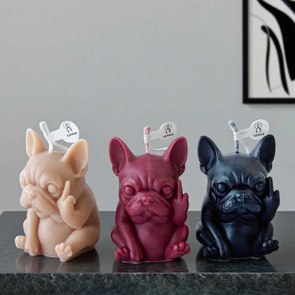 1pc Mini Unique Pet Dog Scented Candle Decor Photography PropAnimal Scented Candle - Great Gift For Family And Friends H260522