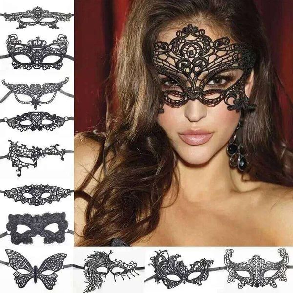 Sexy Lace Women Eye Masquerade Halloween Party Masks masked ball Cosplay masque Venetian Costumes Carnival half face Mask W260522