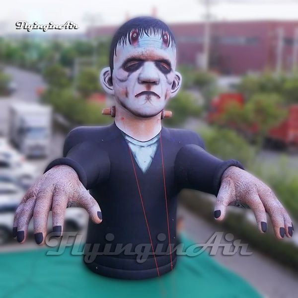 6m Amazing Halloween Monster Giant Inflatable Frankenstein Figure Balloon For Carnival Stage Decoration