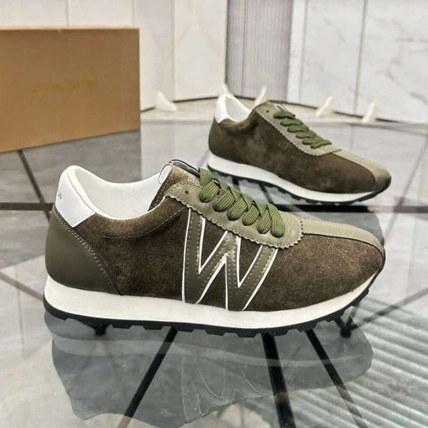 Designer Suede Leather Sneakers