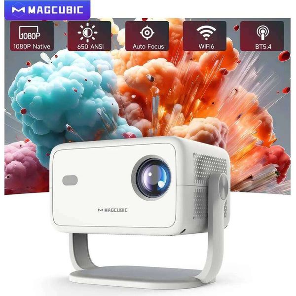 Magcubic 650ANSI L018 8K Native Portable Projector 1080P Auto Focus Keystone Correction Android 14 BT5.4 WIFI6 360 Home Cinema 26L0522