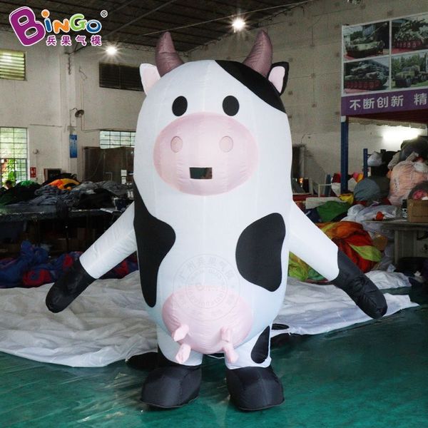 Factory Inflatable Walking Cow Cartoon Air Model Shopping Mall Warm up Event Netizens Check in, Take Photos Walking Cartoon