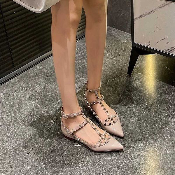 2026 New V Brand Rivet Pointed Toe Flat — compare prices at CompareOffers