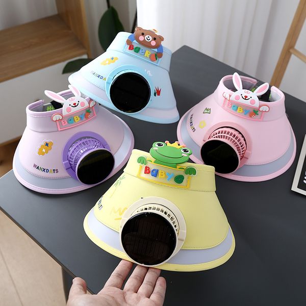 Open-top sun protection summer new style baby, child, boy or girl universal sun hat with fan
