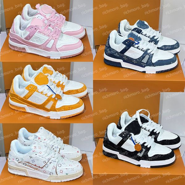 Designer shoes low trainers Vintage Designer Sport Shoes Casual Sneaker Cowhide Upper Breathable Insole Non Slip Rubber Outsole Fashion Low Top Sports Shoe For 222