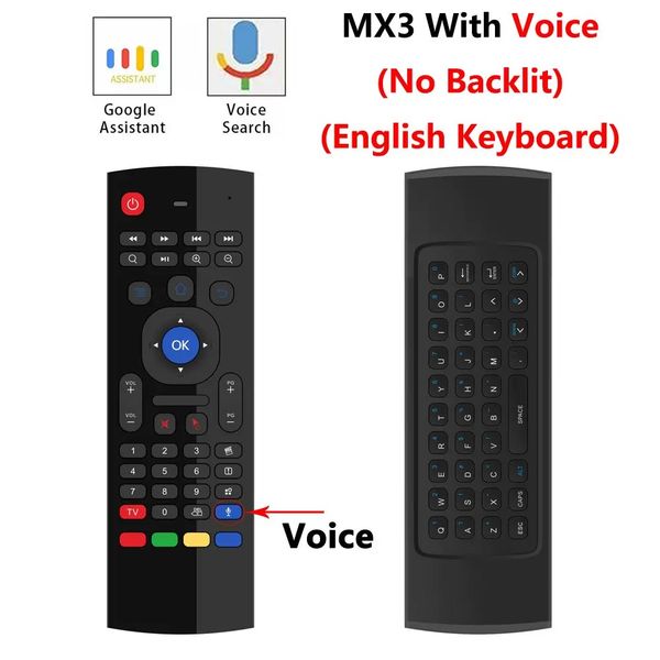 Air Mouse Wireless Mini Keyboard Remote Control MX3 2.4GHz IR Learning Remote Control For PC Android TV Box Smart TV