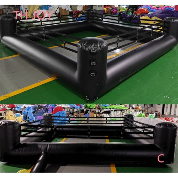 Outdoor activities 4x4m 13x13ft customized Interactive Inflatable Wrestling Boxing Ring Game joust games court