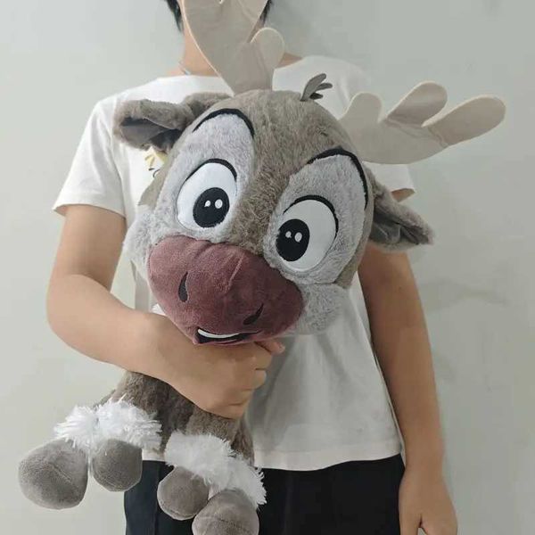Sitting 22cm35cm Frozen Sven Stuffed Plush Toy Kawaii Christmas Reindeer Sven Soft Kids Dolls Gifts L260522