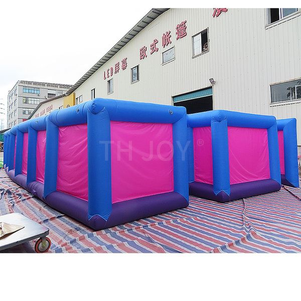 Free air ship to door Outdoor Activities Sport Games Giant Inflatable Maze laser tag Obstacle Course for kids and adults