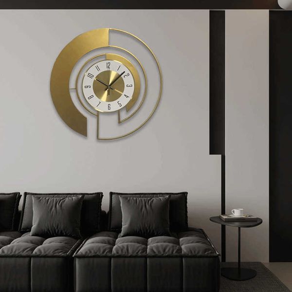 Home Living Aesthetic Creative Wall Clock Living Room Decorative Wall Clock Round Clock Wall Sticker ClockL260523794Q