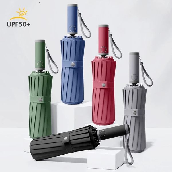Super Strong Windproof Automatic Folding Umbrella16K 112BoneSun UV UPF50 Protection Rainstorm Special Umbrella for Men Women 260520