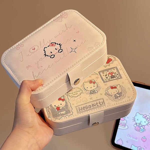 High-end Exquisite Large Capacity Portable Earrings Necklace Ring Jewelry Storage Box 2025 New Cute Jewelry Box for Women L260522