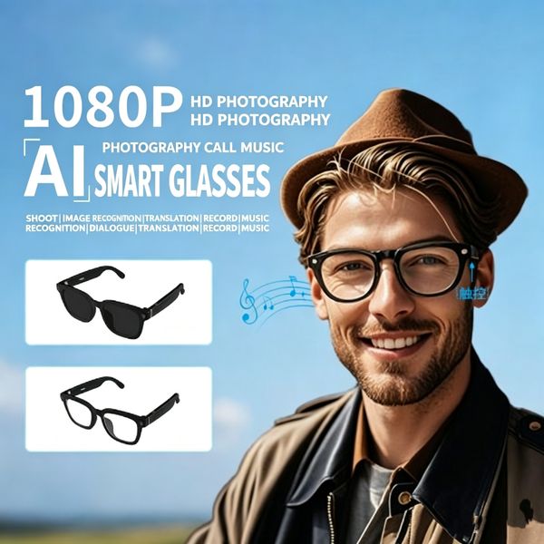 AI-Powered V03 Smart Eyewear Featuring Advanced 8MP Cam & Live Language Conversion