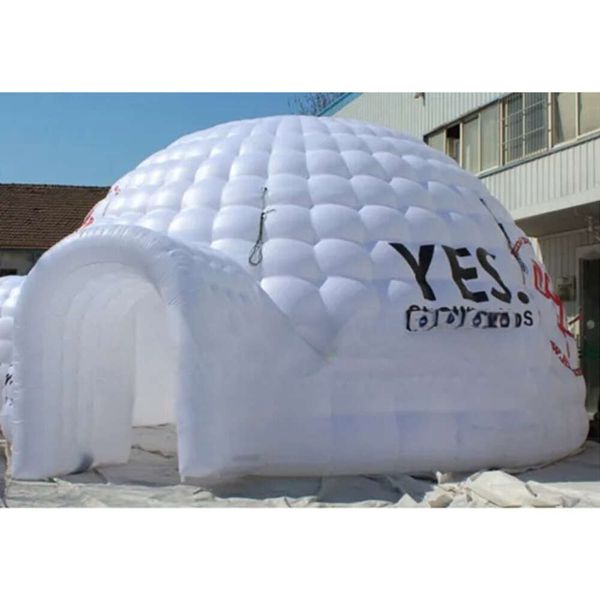 wholesale Inflatable Bouncer For Rental Business Wholesale White Giant Inflatable Igloo Tent Dome Marquee For Party Or Event Logo With One Door Enter