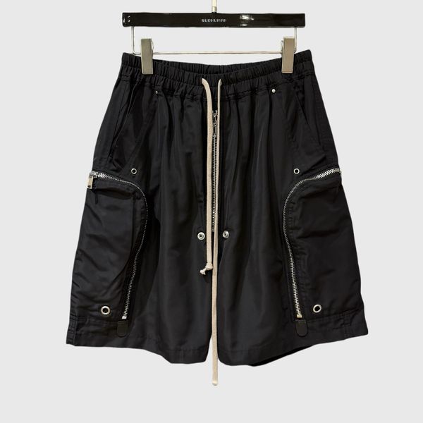 Designer Men's Shorts Fashion Drawstring Black Shorts Men's Breathable Knee-length Pants Summer Casual Loose Streetwear
