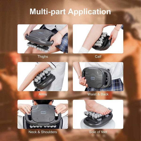 42-Heads Fascia Gun High-Frequency Vibration Body Massage Gun Back and Waist Massager Neck Shoulder Massager Muscle masajeador L26052575NR
