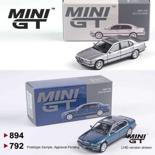 MINIGT 1:64 BMW 750IL Sorrento Blue Metallic Silver — compare prices at CompareOffers