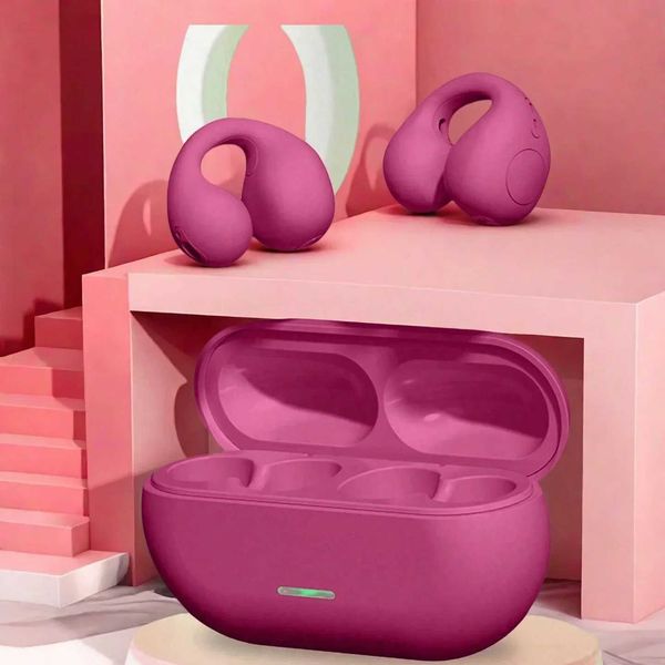 New Fone Bluetooth Headset 53 Wireless Air Conduction Headphones Clip Ear Music Noise Canceling HD Call Sports Gaming Earphone T260525