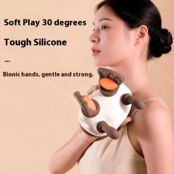 Electric Neck and Shoulder Massager Foot Calf Muscle Relax Shoulder and Back Kneading Massage Shawl Neck Masajeador L260525UGMF