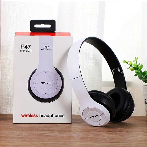 Stereo P47 Headset 50 Bluetooth Headset Folding Series Wireless Sports Game Headset for iPhone T260525