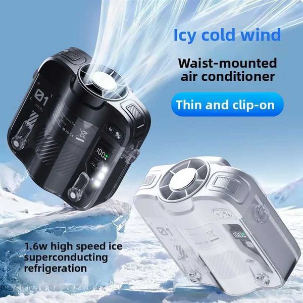 Portable Cooling Waist Hanging Fan Outdoor Construction Site Cooling Fan Usb Mini Hanging Fan Z260526