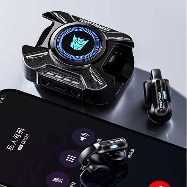 For Transformers TF-T93 Ear Clip Earphones Metal Battle Damage Appearance Does Not Enter Ears High Sound Quality Air Conduction T260525