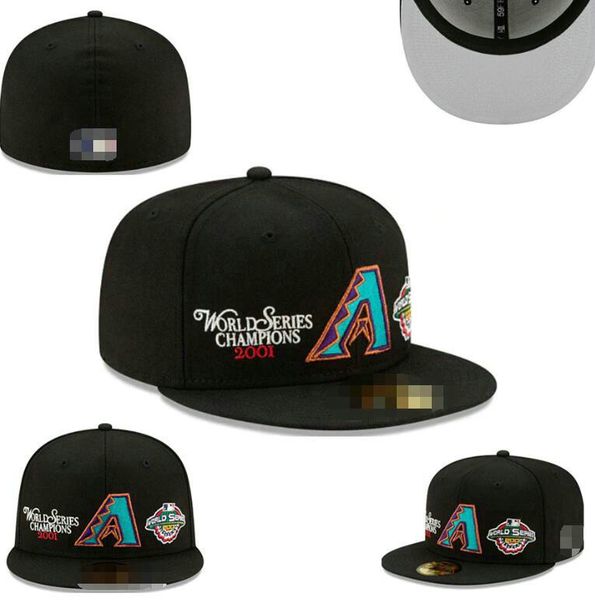 Baseball Diamondbacks Champs Mens Baseball Team 2026 2025 World Series Champions Full Closed Caps Summer Letter Bone Size caps Casual Sport Flat Fitted Hats t0