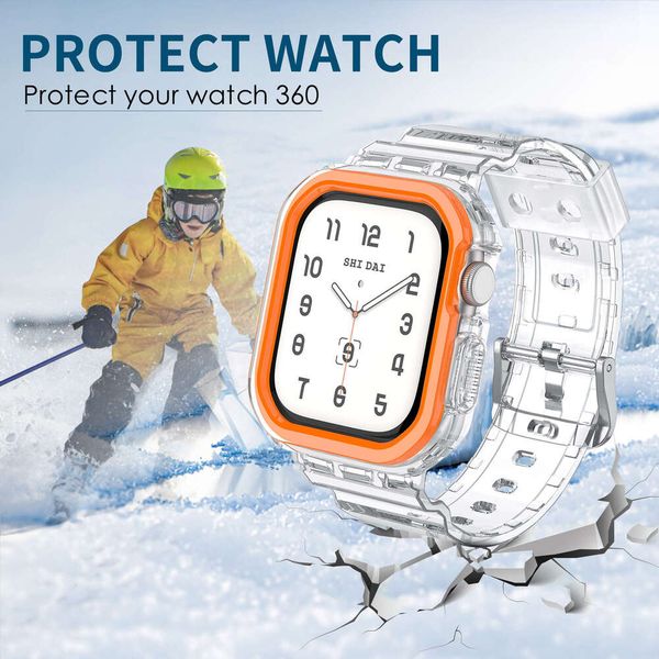 Watch Series 10 Ultra Apple S11 Ice Blade Integrated TPU Transparent Band