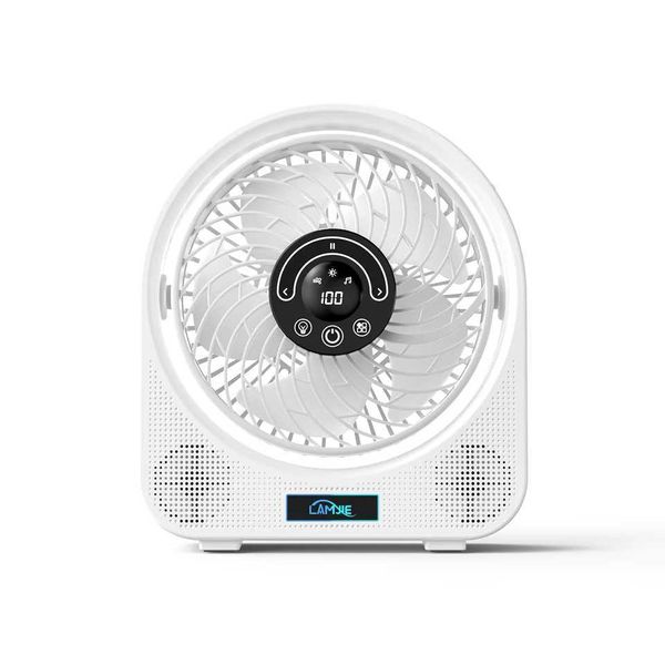 Desktop Bluetooth Music Fan Wireless Speaker USB Quiet Mini Fan for Home Office Z260526