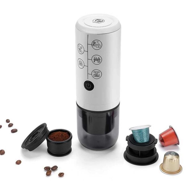 2in1 Portable Espresso Coffee Machine Travel Car Hiking — compare prices at CompareOffers
