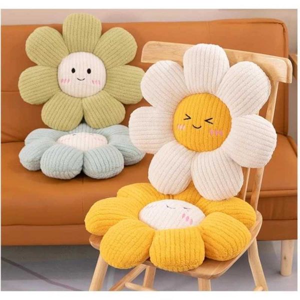 Korean Flower Throw Pillows Sun Smiling Face Cushion — compare prices at CompareOffers