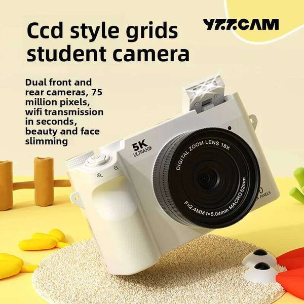 Dual Screen WIFI CCD Retro 70MP 50X Zoom Mini Selfie Digital Camera Student Travel J260527